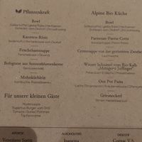 Un exemple de menu at Biohotel Rupertus in Leogang