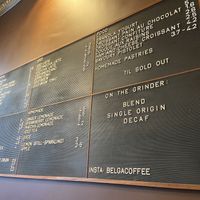 Menu  at BELGA & CO in Brussels