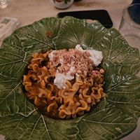 Vegan option pesto pasta at Ave Mario in London