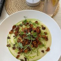 "Butternut squash stew" with carrot chips at Kedvesem Bisztró in Balatonlelle