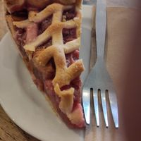 Apple and rhubarb pie at New Cut Coffee in Bristol