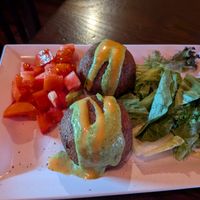 Vegan kibbeh at Jerusalem Garden Café in Asheville