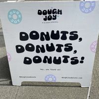 Sign out front  at Dough Joy - East Pike Street in Seattle