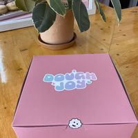 Cute box stickers  at Dough Joy - East Pike Street in Seattle