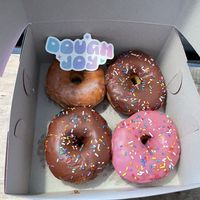 The OG, 2 chocolate, and strawberry    at Dough Joy - East Pike Street in Seattle