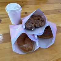 Apple fritter, twist, and seasonal caramel  at Dough Joy - East Pike Street in Seattle