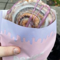 Blueberry cinnamon roll  at Dough Joy - East Pike Street in Seattle