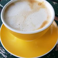 Cappuccino mit Hafermilch at Jasmino in Berlin