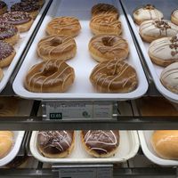 Vegan caramel doughnut   at Krispy Kreme in Watford