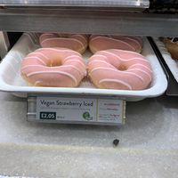 Strawberry doughnut  at Krispy Kreme in Watford