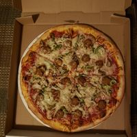 mozz, sausage, pepper, onion, mushroom (build your own 16") at JB's Pizza Parlor in Grand Rapids
