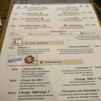 Menu  at Casa Revoa in Porto Alegre