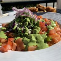 Plant-based “ahi” poke bowl at California Fish Grill in Redlands