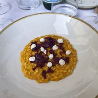 Risotto alla zucca bbq con cavolo rosso   at Polisena L'Altro Agriturismo in Pontida