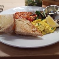 Vegan breakfast at Star Anise Arts Cafe in Stroud