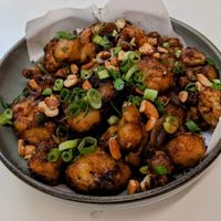 Kung Pao cauliflower at Shokupan in Nairobi