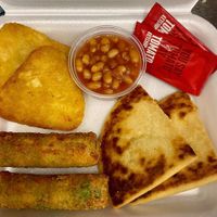 Vegan breakfast (also comes with a roll with vegan spread) at Bonnington Brunch in Edinburgh