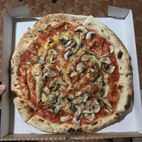Funghi without cheese  at Pizzarte in Tirana