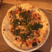 vegan pizza  at Pizzarte in Tirana