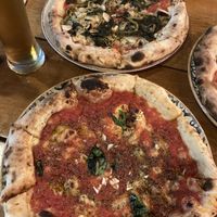 Vegan pizza & Marinara  at Pizzarte in Tirana