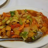 sweet and sour sub tofu at Wild Ginger Thai Restaurant in Manitou Springs