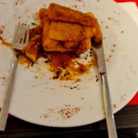 Breadcrumbed Aubergine at VULCANO'S in Tenerife