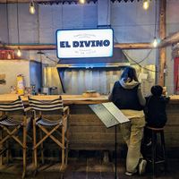 Bar area at El Divino in Villa De Leyva