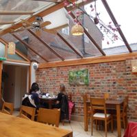 rear part of cafe at Anusia Cafe in Tring