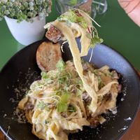 Pasta Carbonara   at Earthly Kitchen in San Jose