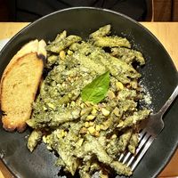 Pistachio Penne  at Earthly Kitchen in San Jose