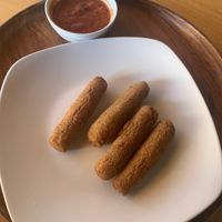Mozzarella sticks   at Earthly Kitchen in San Jose