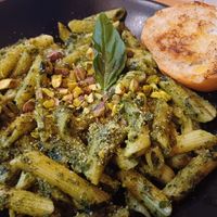 Pistachio Pasta at Earthly Kitchen in San Jose