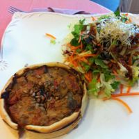 a delicious Quiche at Ohlala in Berlin