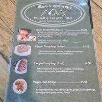 Prices have changed, it went up drastically!! at Kebab & Falafel Time in Siem Reap