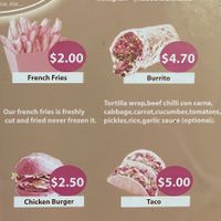 Menu 3 of 3  at Kebab & Falafel Time in Siem Reap