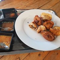 Fried dumplings at Kebab & Falafel Time in Siem Reap