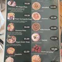 Extra vegan/veggie options  at Kebab & Falafel Time in Siem Reap