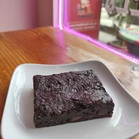 Vegan brownie at GG's Coffee House and Bagels in Pokhara