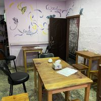 Seating  at GG's Coffee House and Bagels in Pokhara