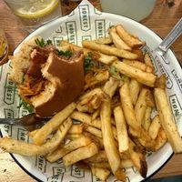 Bacon Plant 2.0 with gluten free vegan bun at Honest Burgers in Cardiff