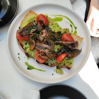 Avocado toast at Donkey Breakfast in Thessaloniki
