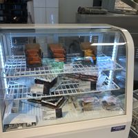 Pictured are some vegan cakes  at Veganz - Prenzlauer Berg in Berlin