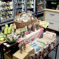 temporary display featuring German-style Easter chocolate  at Veganz - Prenzlauer Berg in Berlin