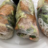 Vegan Tofu Fresh Rolls with Peanut Sauce   at BaoBao Kitchen in Greensboro