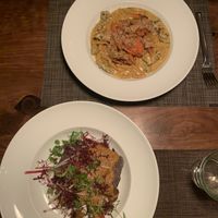 Mole Amarillo and the carrot Cavatappi at Campo in Albuquerque