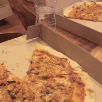 Pad Thai pizza (both)  at Chu Chu Thai Food & Pizza in Koh Tao