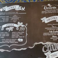 Menu at Chu Chu Thai Food & Pizza in Koh Tao