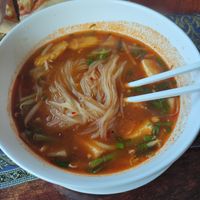 Thai tofu veg soup at Chu Chu Thai Food & Pizza in Koh Tao