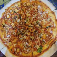Pad Thai Pizza (Ask for the Vegan version) at Chu Chu Thai Food & Pizza in Koh Tao