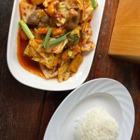 Vegetable and Cashew Stirfry. at Chu Chu Thai Food & Pizza in Koh Tao